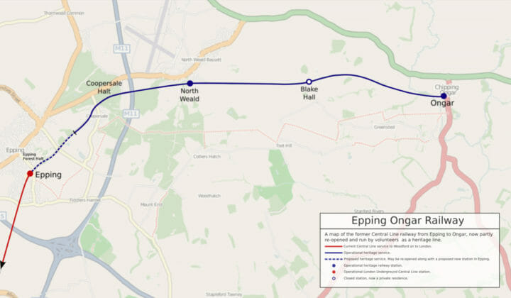 The Ongar Epping Railway